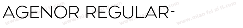 Agenor Regular字体转换